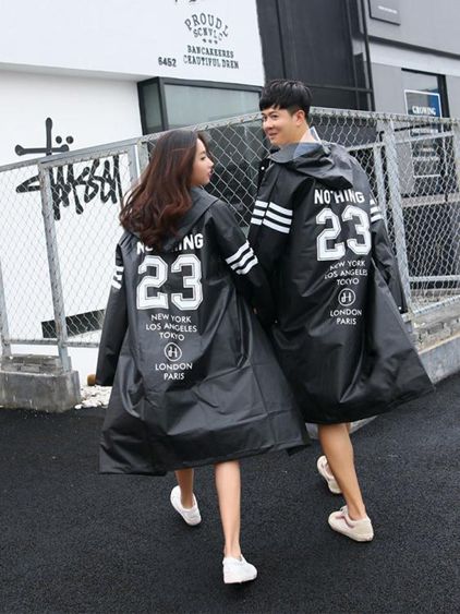 雨衣 潮牌時尚透明抖音可愛韓國男女款網紅成人防暴雨外套長款全身雨衣 【麥田印象】