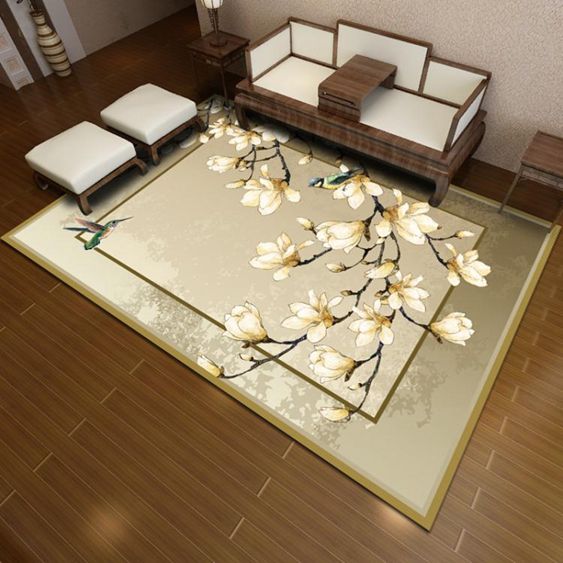 現代簡約客廳地毯臥室新中式沙發茶幾毯長方形書房滿鋪床邊毯訂製MBS 【麥田印象】