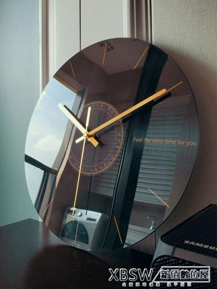 靜音掛鐘客廳石英鐘錶家用時鐘創意時尚現代簡約大氣藝術輕奢北歐CY 【麥田印象】