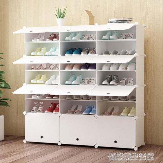 防塵鞋架多層塑料鞋櫃簡易簡約現代組裝經濟型家用省空間門廳櫃YDL 【麥田印象】