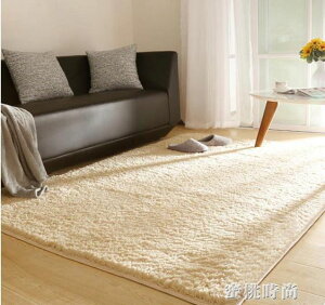 地毯臥室床邊毯床前客廳飄窗毯長方形定制家用地墊長絨毛滿鋪房間 【麥田印象】