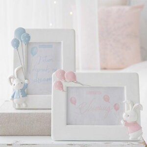俏皮兔相框結婚禮物韓式創意相片架畫框擺臺紀念日組合相框裝飾 【麥田印象】