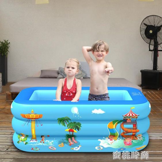 洛蔓得兒童充氣游泳池寶寶家用大號泳池可折疊加厚成人小孩戲水池 【麥田印象】