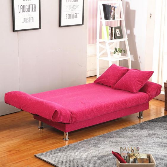 小戶型沙發出租房可折疊沙發床兩用臥室簡易沙發客廳懶人布藝沙發 【麥田印象】