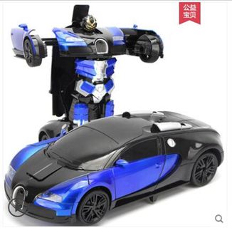 感應遙控變形汽車金剛機器人遙控車充電動男孩賽車兒童玩具車禮物 【麥田印象】