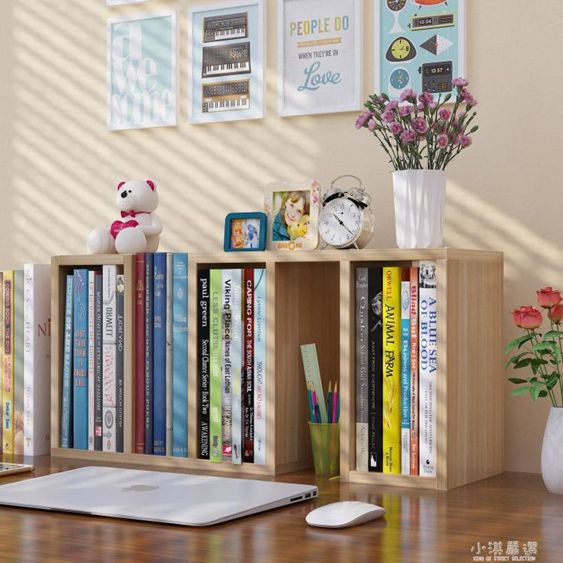 創意學生桌上書架置物架簡易組合兒童桌面小書架迷你收納櫃小書櫃CY 【麥田印象】