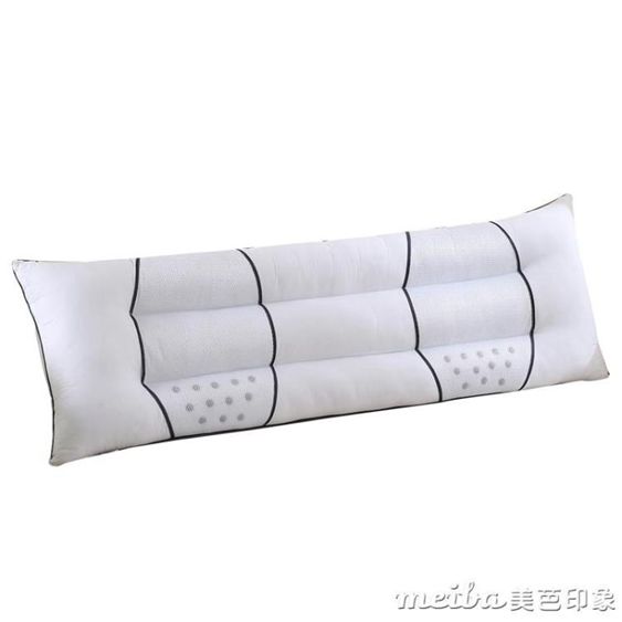 1.2長款枕頭雙人枕全棉1.5米1.8米成人情侶蕎麥皮殼護頸枕芯 【麥田印象】