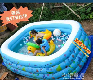 兒童游泳池家用成人超大號充氣加厚家庭泳池寶寶嬰兒小孩大型水池CY 【麥田印象】