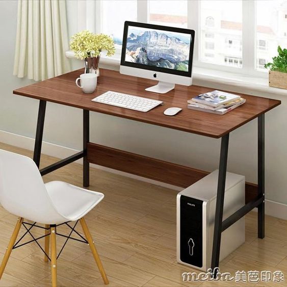 電腦桌臺式家用簡易經濟型桌子單人書桌學生寫字桌簡約現代辦公桌 【麥田印象】