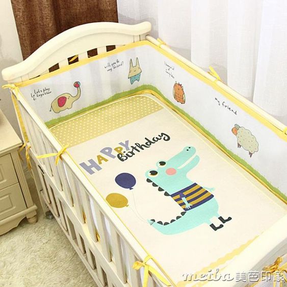 嬰兒床床圍夏季透氣防撞四季通用嬰兒床圍夏季透氣防撞寶寶床圍 【麥田印象】
