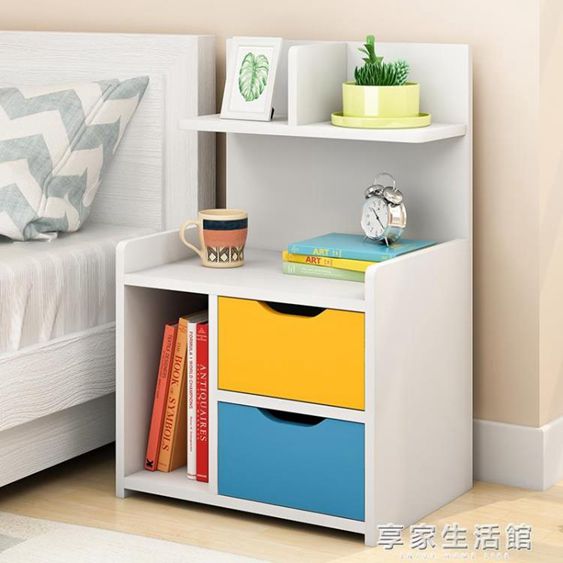 簡約現代床頭櫃置物架臥室小型收納儲物簡易經濟型櫃子床邊小桌子 【麥田印象】