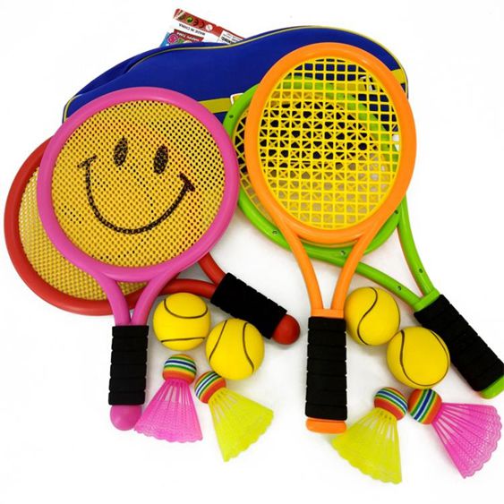 兒童球拍玩具初學羽毛球拍玩具幼兒園球類小孩戶外運動網球拍3-12 【麥田印象】