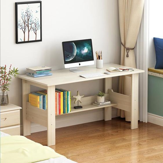 電腦桌臺式簡約現代桌子臥室家用簡易辦公桌小型單人學生寫字書桌超值價 【麥田印象】