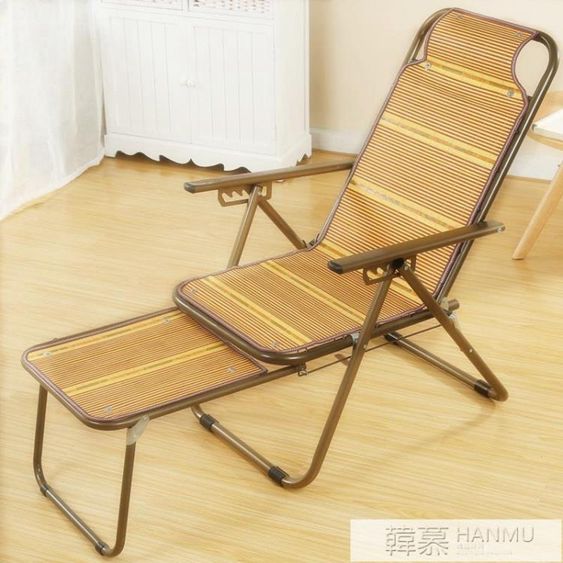 涼椅子竹躺椅老人椅折疊椅辦公室午休椅戶外懶人孕婦午睡沙灘靠椅 【麥田印象】