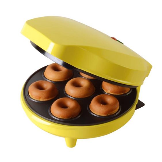 紅心兒童卡通家用全自動多功能甜甜圈早餐迷你烘焙小型烤蛋糕機- 【麥田印象】