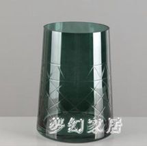 花瓶擺件客廳插花玻璃透明歐式現代簡約水培干花創意家用套裝組合QW3599 【麥田印象】