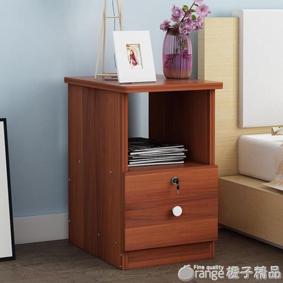 簡易床頭櫃簡約現代臥室置物架床邊小櫃子收納迷你小儲物櫃經濟型 【麥田印象】