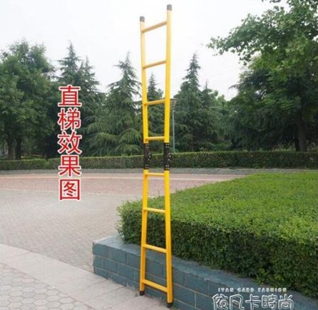 加厚1.5米2米人字梯兩用梯子折疊家用直梯鋼管伸縮爬梯行動閣樓梯 【麥田印象】