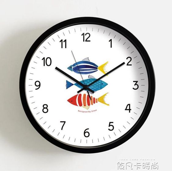 掛鐘客廳靜音時尚創意個性大掛錶裝飾時鐘兒童房臥室現代簡約鐘錶 【麥田印象】