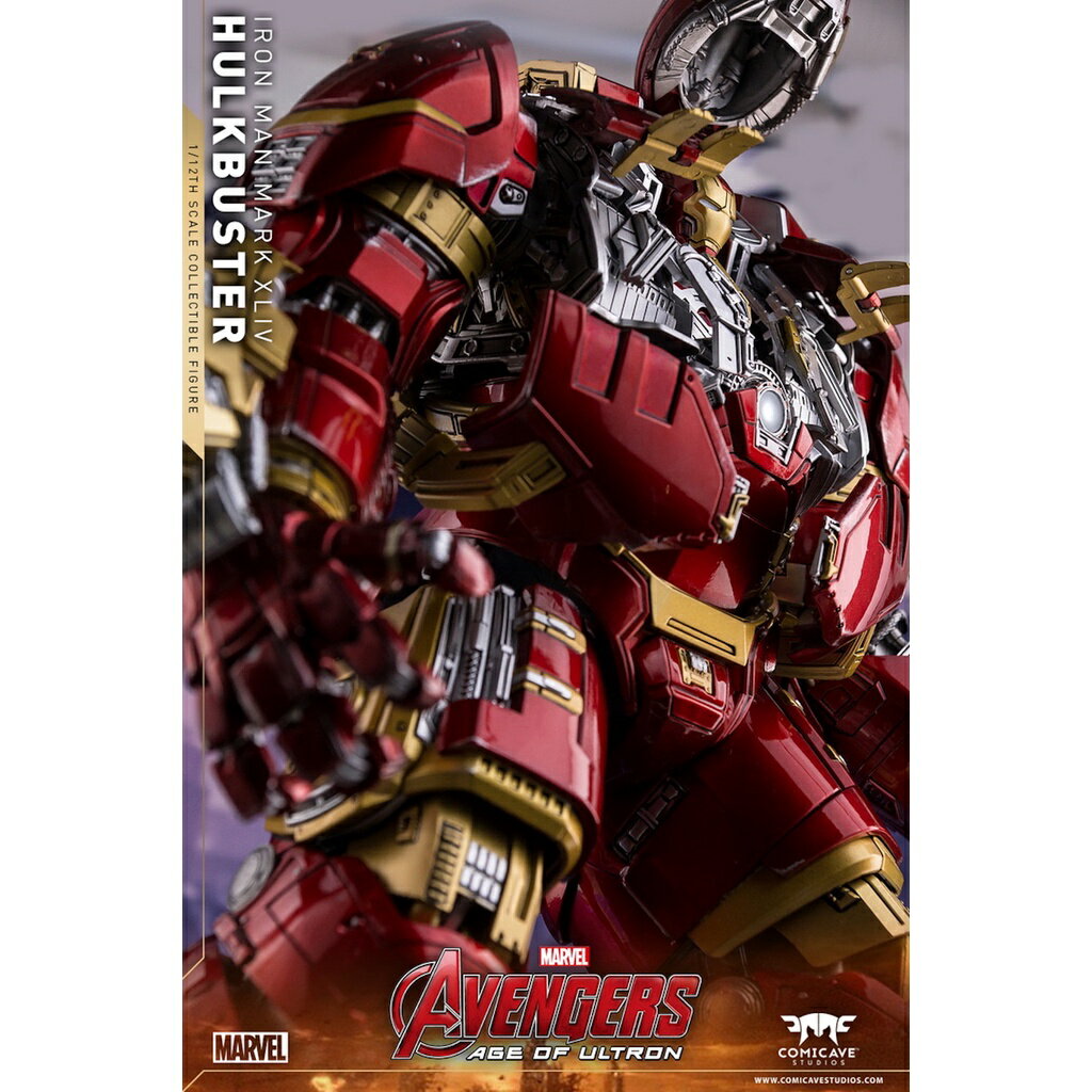 ISONA 超合金COMICAVE鋼鐵人 鋼鐵人公仔 反浩克裝甲公仔 MK44 反浩克鋼鐵人 全身可動 7