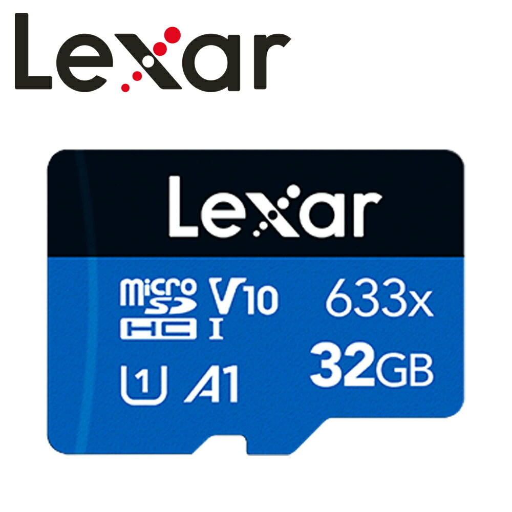 Lexar 雷克沙 32GB microSDHC UHS-I A1 U1 V10 633x 記憶卡