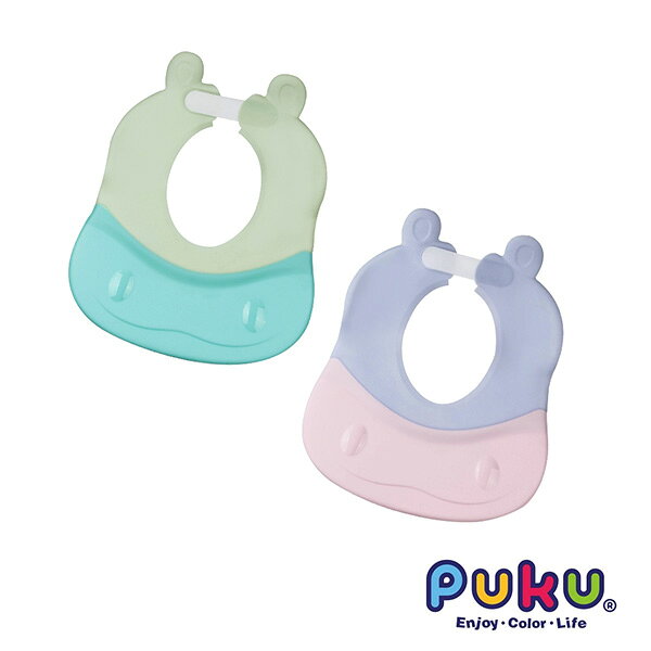 Puku 藍色企鵝 可調式幼兒洗髮帽-粉紫/藍綠【悅兒園婦幼生活館】