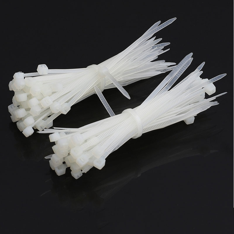 自鎖式尼龍扎帶4*200mm塑膠固定卡扣捆紮帶強力電線捆束帶扎線帶