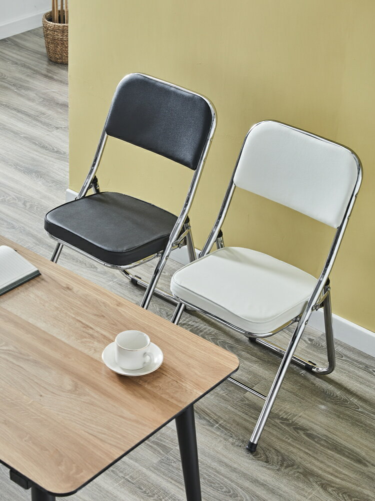可開發票 家用電腦椅子靠背凳子加厚成人折疊椅職員辦公椅會議培訓椅宿舍椅