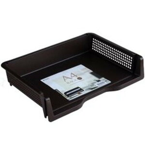 日本製【INOMATA】A4組合式公文盒 橫式黑