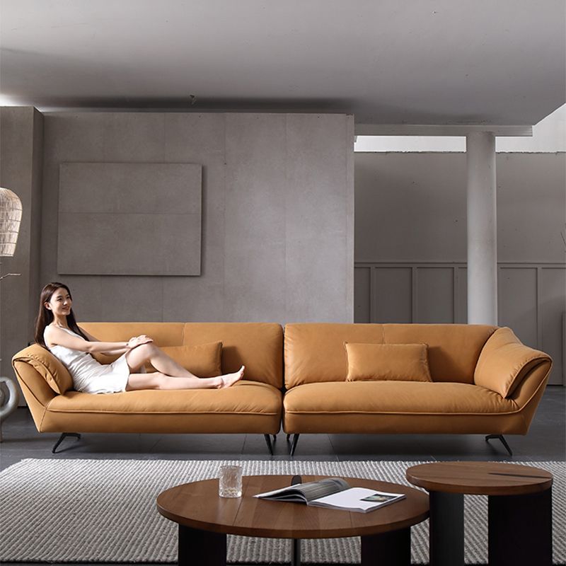 新款科技布沙發現代簡約家用客廳組合意式輕奢羽絨乳膠沙發