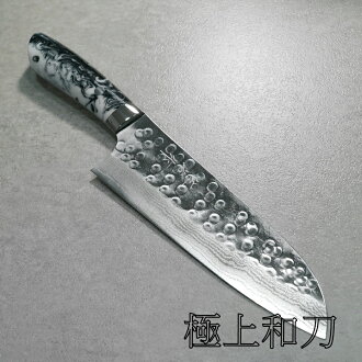 佐治武士 手工壓克力樹脂刀柄-黑白斑馬紋 積層槌目 三德刀 菜刀 萬用刀 180mm 【極上和刀】【日本高品質菜刀】【領券滿額再折千9/30止 ...