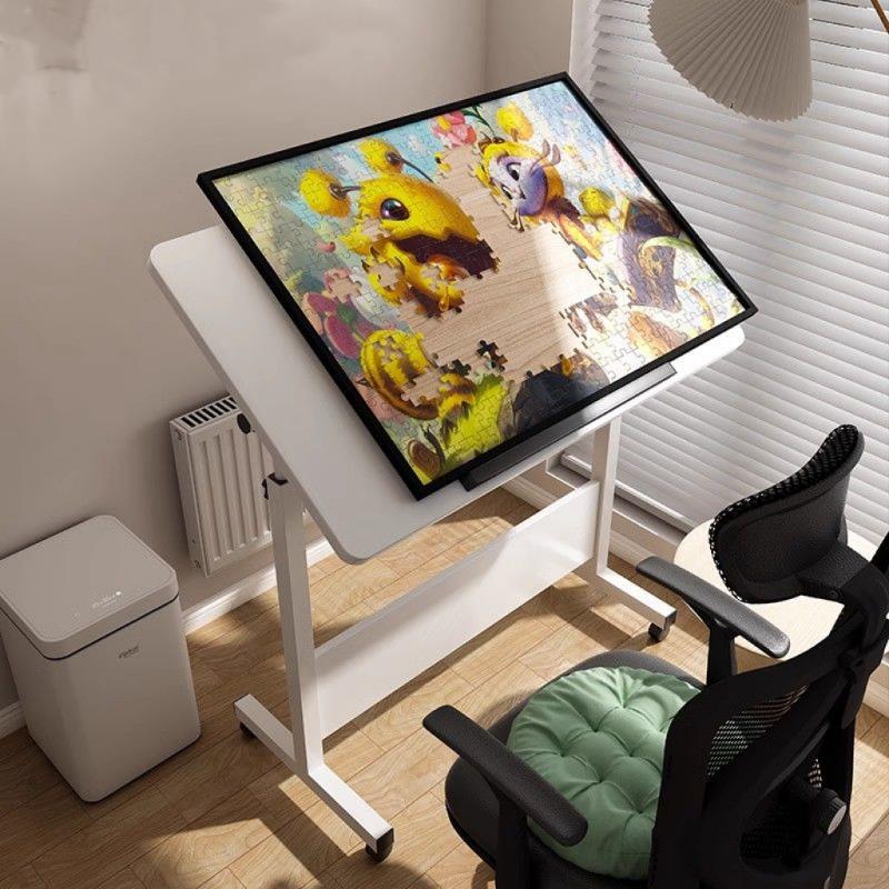 免運 附發票 畫板 畫架 畫畫 素描板 寫生板 寫生架拼圖桌可移動折疊美術繪畫桌子專業美術工作臺家用可移動電腦桌特惠/快速出貨