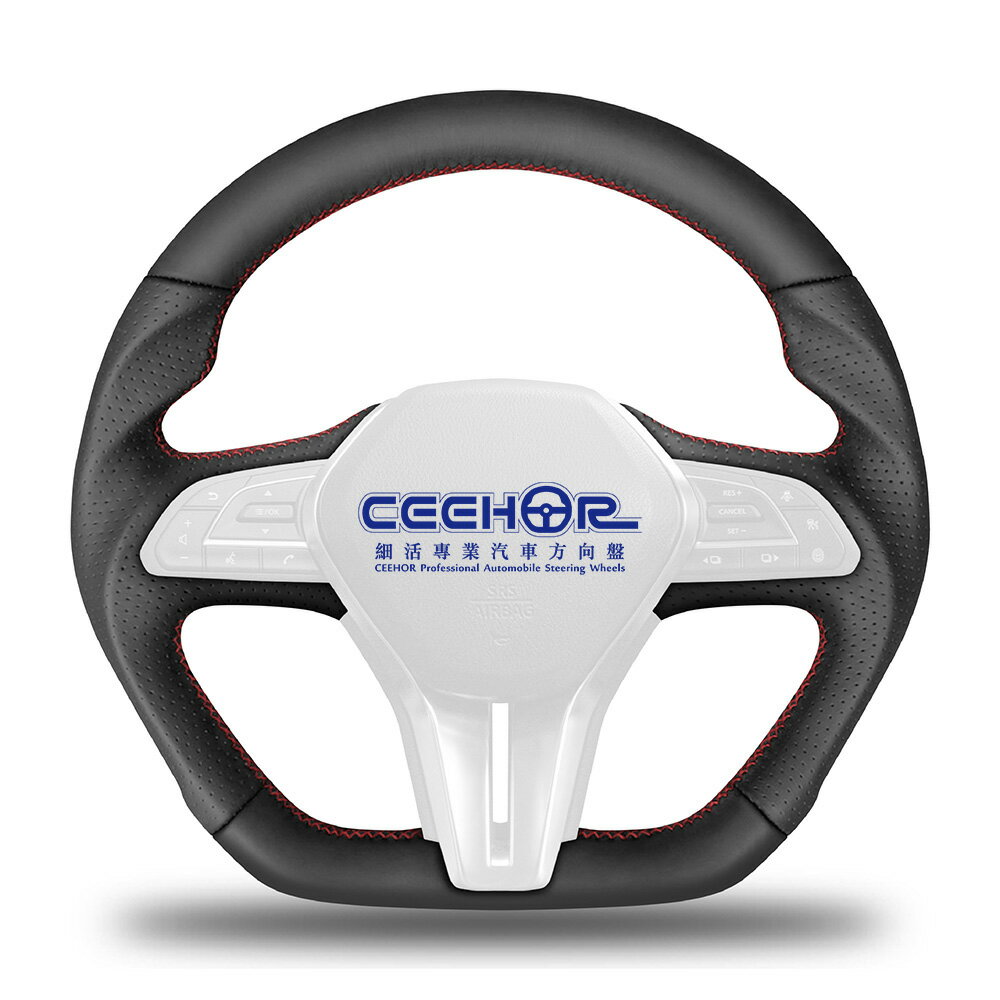 [細活方向盤] 全牛皮款 Q50 Q60 INFINITI 變形蟲方向盤