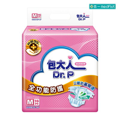 包大人 全功能防護新薄型紙尿褲 M號 (16片/6包/箱 ) 【杏一】