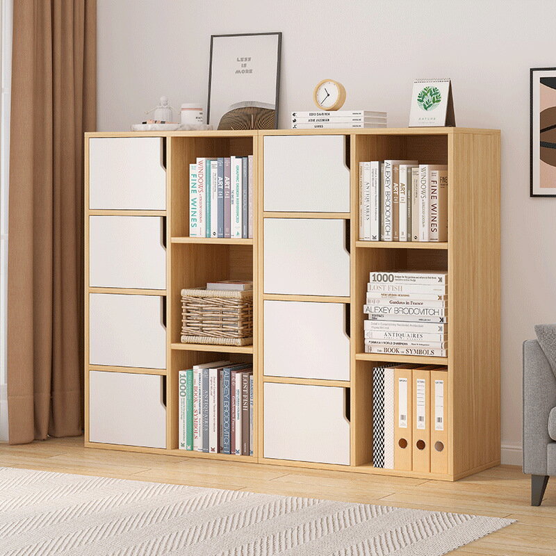 書架 落地 置物架 簡易小型書櫃臥室家用儲物櫃靠墻客廳多層收納櫃子