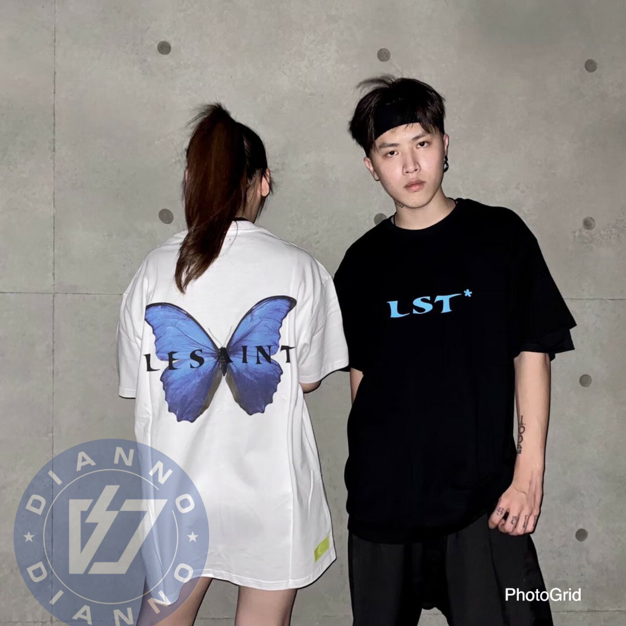 私訊享折扣 帝安諾-實體店面 韓國品牌 LESAINT 20SS Butterfly 蝴蝶短T OVERSIZE【APP下單享4%點數】