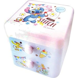 asdfkitty*迪士尼星際寶貝史迪奇蠟筆 桌上型小物收納抽屜/收納盒/置物盒-日本正版商品