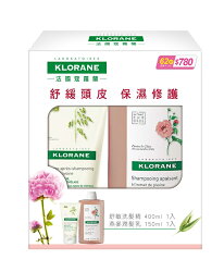 (特惠組) 專品藥局 KLORANE蔻蘿蘭 LORANE蔻蘿蘭 舒敏燕麥洗潤組 (實體店面 統一公司貨)【2008783】