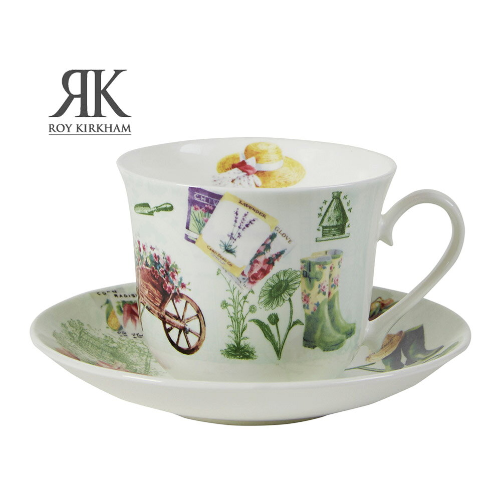英國 Roy kirkham祕密花園系列 - 450ml早餐杯盤組 杯子 盤子