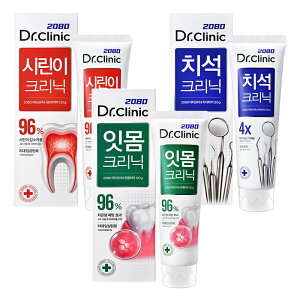 韓國 2080 Dr.Clinic 系列牙膏-牙齦護理、舒緩護齦、除垢脫漬 (125g/條) 憨吉小舖