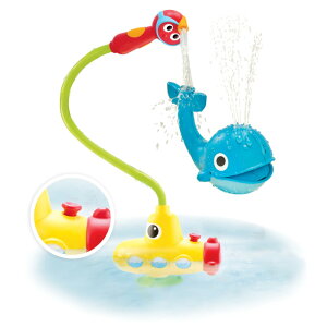 以色列 Yookidoo 戲水玩具-噴水鯨魚蓮蓬頭套組/洗澡玩具