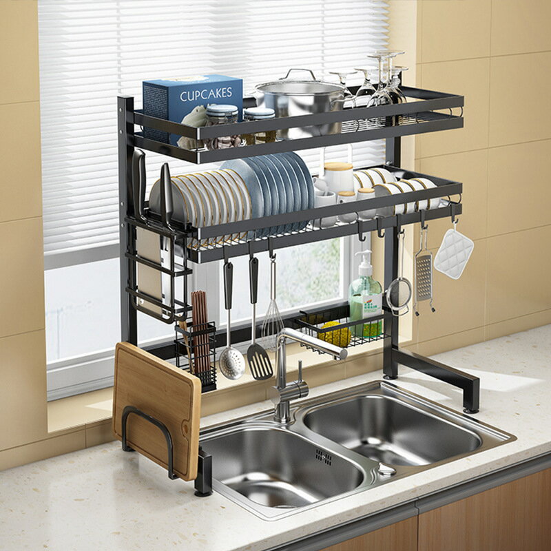 廚房水槽置物架臺面碗盤收納架洗碗槽放碗架碗筷瀝水架水池碗碟架