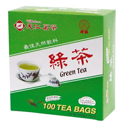 天仁 綠茶袋茶(防潮包)2gx100包