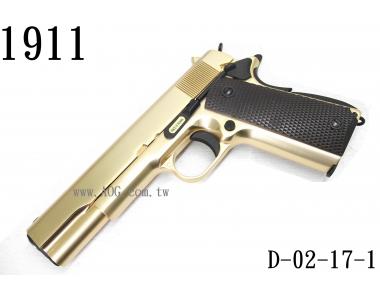 【翔準軍品AOG】(臺灣製WE偉益瓦斯手槍 M1911 黃金版 ) HI CAPA全金屬精裝版 D-02-17-1