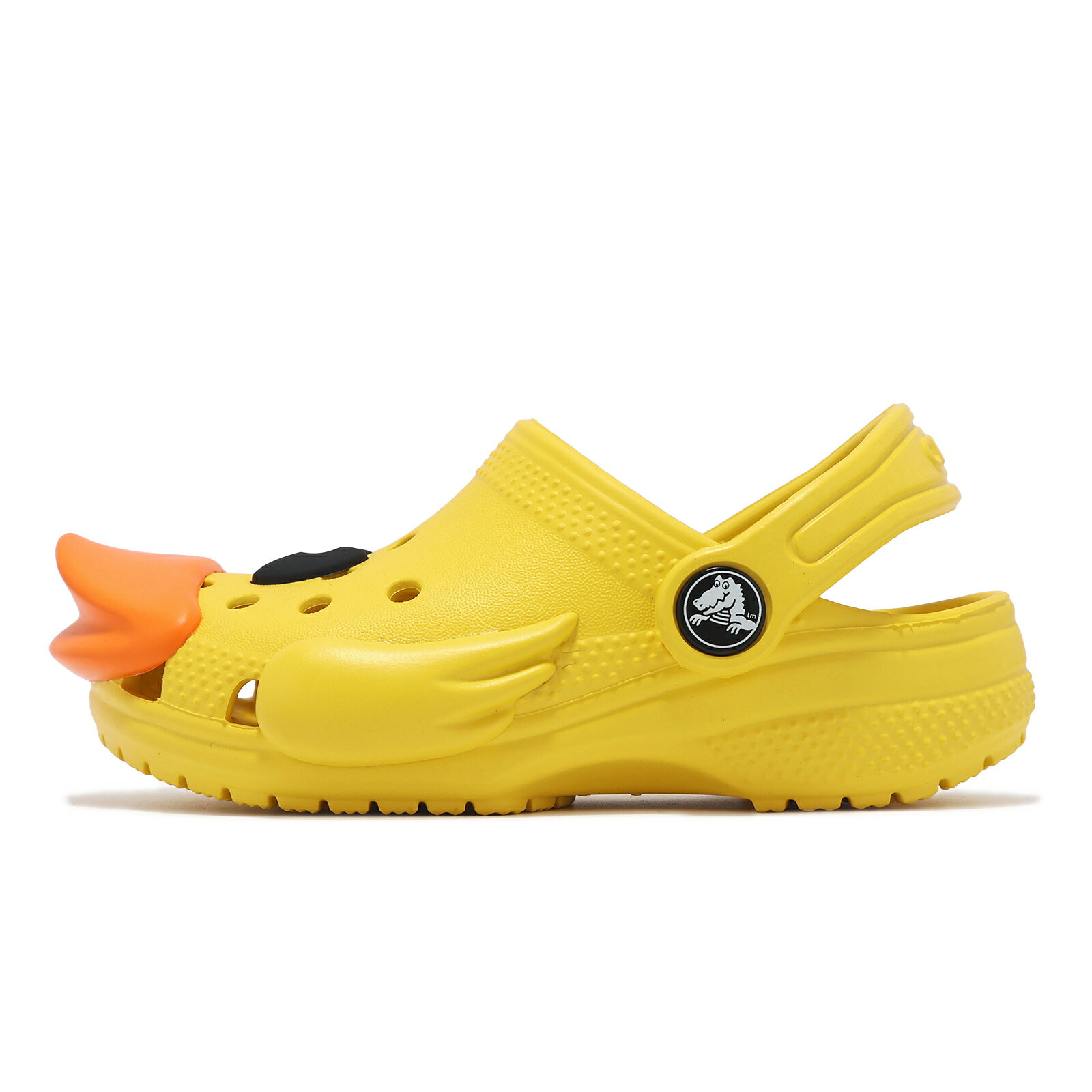 Crocs 洞洞鞋 洞洞鞋 Classic I AM Rubber Ducky T 小童 向日葵 經典小鴨子克洛格