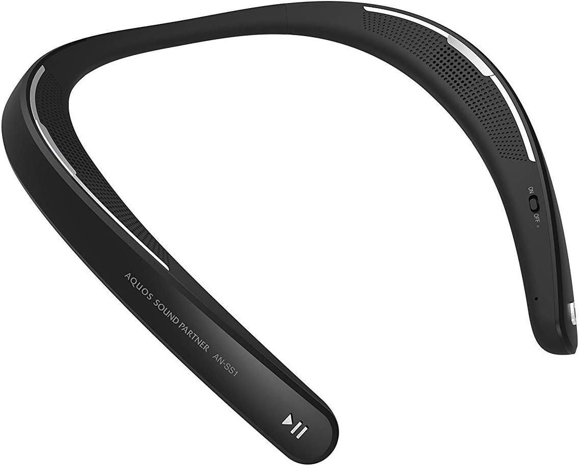 SHARP AN-SS3sound partnerブラック新品開封のみ SHARP 夏普穿戴式頸帶無線揚聲器AN SS1 日本正規品代購| Metis直營店