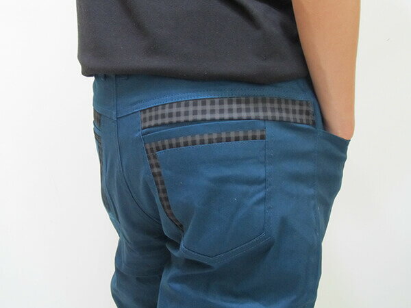 sun-e加大尺碼彈性色褲長褲、加大尺碼馬卡龍色長褲、加大尺碼休閒褲、加大尺碼彈性長褲、口袋緣格紋裝飾、腰圍有皮帶環(褲耳)、褲檔有拉鍊(321-2018-10)藍綠色 腰圍:38 40 42 44(英吋) [實體店面保障] 2