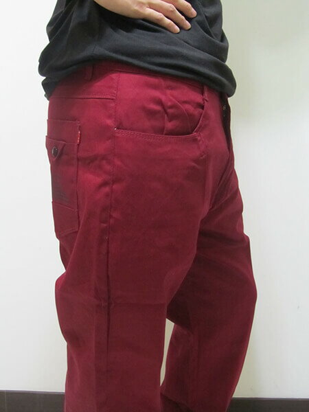 sun-e加大尺碼彈性色褲長褲、加大尺碼馬卡龍色長褲、加大尺碼休閒褲、加大尺碼彈性長褲、後口袋裝飾鈕扣、腰圍有皮帶環(褲耳)、褲檔有拉鍊(321-2027-02)紅色 腰圍:38 40 42 44(英吋) [實體店面保障] 6