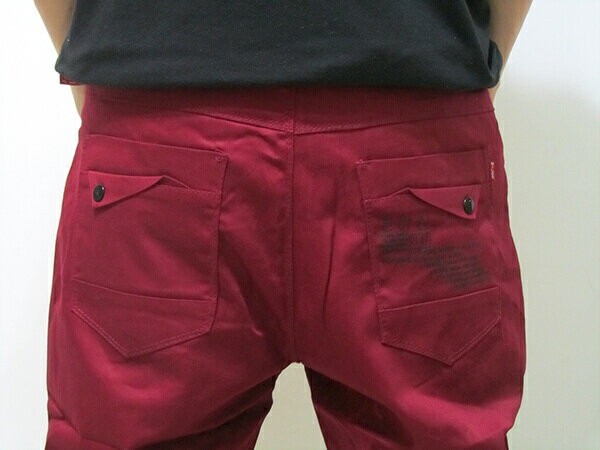 sun-e加大尺碼彈性色褲長褲、加大尺碼馬卡龍色長褲、加大尺碼休閒褲、加大尺碼彈性長褲、後口袋裝飾鈕扣、腰圍有皮帶環(褲耳)、褲檔有拉鍊(321-2027-02)紅色 腰圍:38 40 42 44(英吋) [實體店面保障] 5