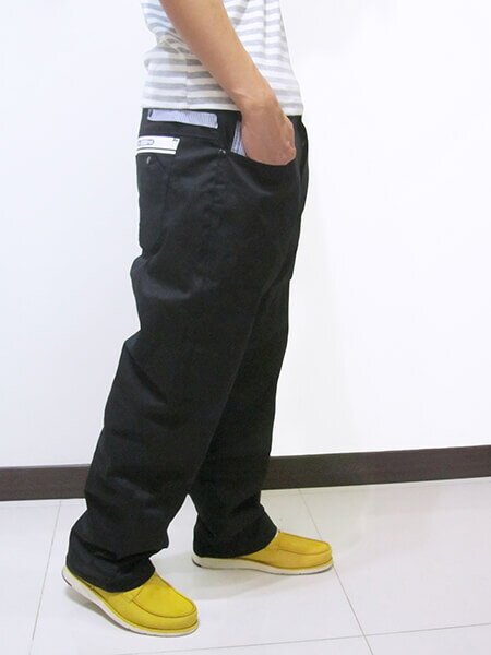 sun-e加大尺碼彈性色褲長褲、加大尺碼馬卡龍色長褲、加大尺碼休閒褲、加大尺碼彈性長褲、後袋緣膠印英文字、腰圍有皮帶環(褲耳)、褲檔有拉鍊(321-3011-21)黑色 腰圍:38 40 42 44(英吋) [實體店面保障] 3